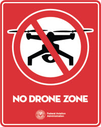 No drone zone graphic